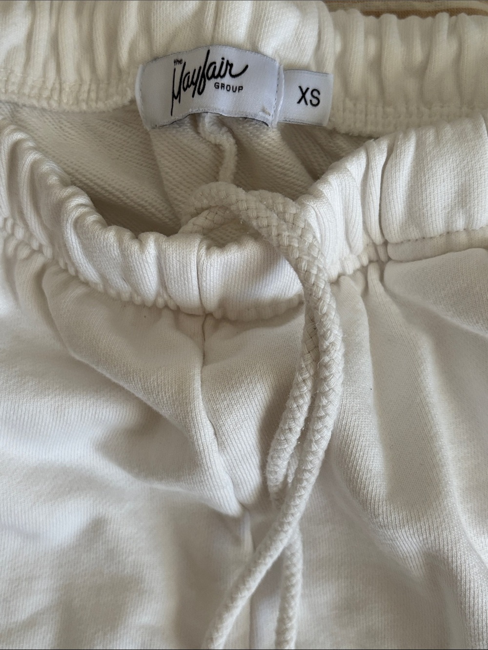 Mayfair Group white kitten be nice sweatpants - Women's Relaxed Jogger XS - Picture 8 of 8